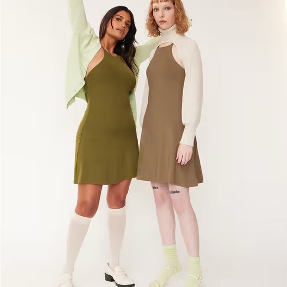 girlfriend collective Pants - Girlfriend Collective active dress romper tan XL